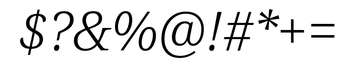 Noto Serif 300italic Font OTHER CHARS