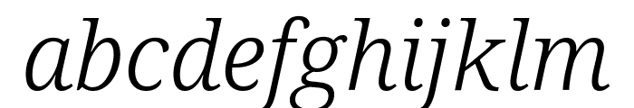 Noto Serif 300italic Font LOWERCASE