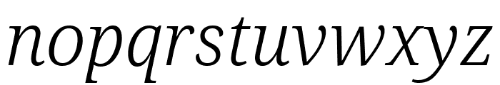 Noto Serif 300italic Font LOWERCASE