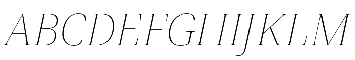 Noto Serif Display 100italic Font UPPERCASE