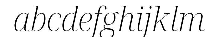 Noto Serif Display 200italic Font LOWERCASE