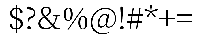 Noto Serif KR 300 Font OTHER CHARS