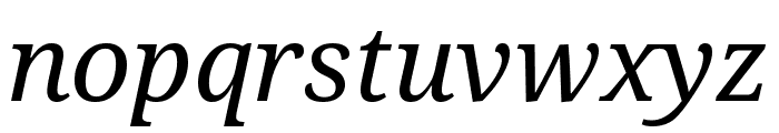 Noto Serif italic Font LOWERCASE