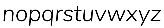 Nunito 300italic Font LOWERCASE