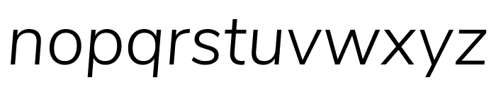 Nunito Sans 300italic Font LOWERCASE