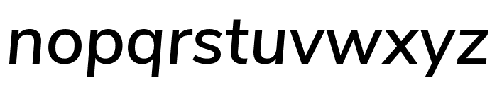 Nunito Sans 600italic Font LOWERCASE