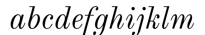 Old Standard TT italic Font LOWERCASE