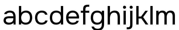 Onest Regular Font LOWERCASE