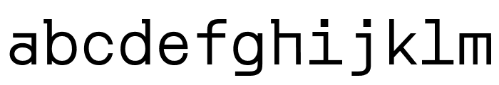 Orbit Regular Font LOWERCASE