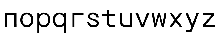 Orbit Regular Font LOWERCASE