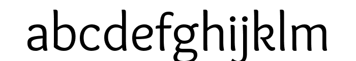 Overlock regular Font LOWERCASE