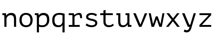 PT Mono regular Font LOWERCASE