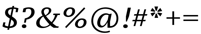 PT Serif Caption italic Font OTHER CHARS