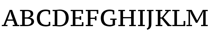 PT Serif Caption regular Font UPPERCASE