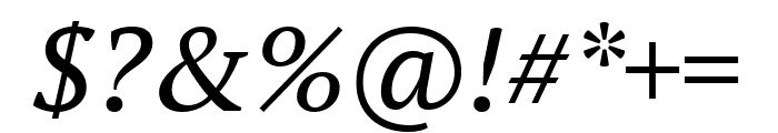 PT Serif italic Font OTHER CHARS
