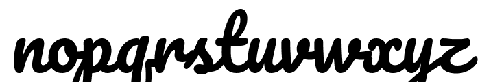 Pacifico regular Font LOWERCASE
