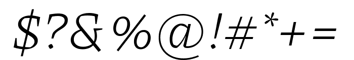 Piazzolla 200italic Font OTHER CHARS