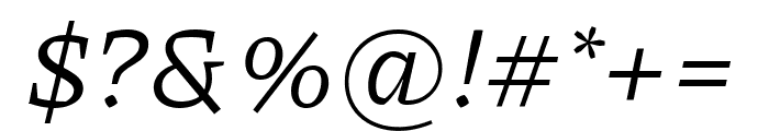 Piazzolla Italic Font OTHER CHARS