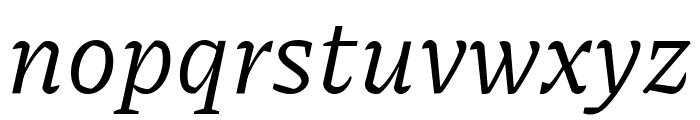 Piazzolla Italic Font LOWERCASE