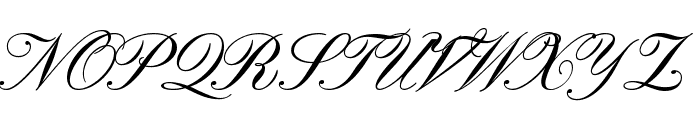 Pinyon Script regular Font UPPERCASE