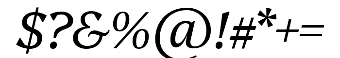 Platypi 300italic Font OTHER CHARS