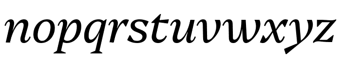 Platypi 300italic Font LOWERCASE