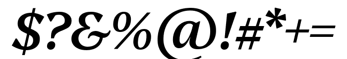 Platypi 500italic Font OTHER CHARS