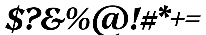 Platypi 600italic Font OTHER CHARS