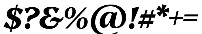 Platypi 700italic Font OTHER CHARS