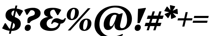 Platypi 800italic Font OTHER CHARS