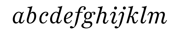 Playfair 300italic Font LOWERCASE