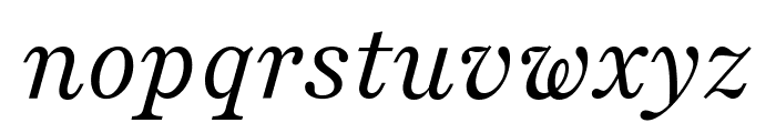 Playfair 300italic Font LOWERCASE