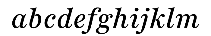 Playfair 500italic Font LOWERCASE