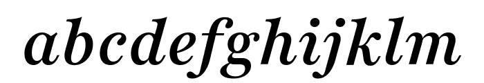 Playfair 600italic Font LOWERCASE