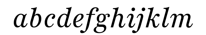 Playfair Italic Font LOWERCASE