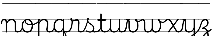 Playwrite CL Guides Regular Font LOWERCASE