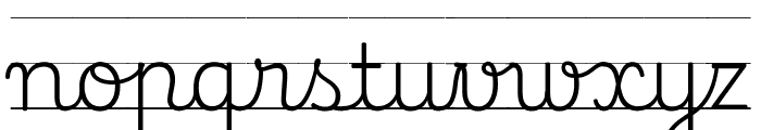 Playwrite ES Deco Guides Regular Font LOWERCASE