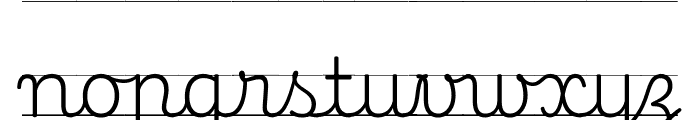 Playwrite FR Trad Guides Regular Font LOWERCASE