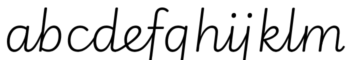 Playwrite GB S 200italic Font LOWERCASE