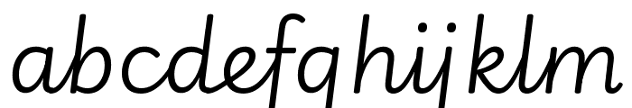 Playwrite GB S 300italic Font LOWERCASE