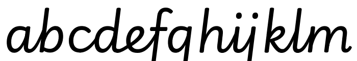 Playwrite GB S Italic Font LOWERCASE