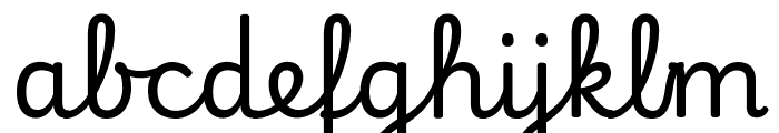 Playwrite IT Trad Regular Font LOWERCASE