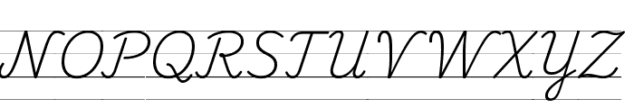 Playwrite NO Guides Regular Font UPPERCASE