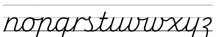 Playwrite NO Guides Regular Font LOWERCASE
