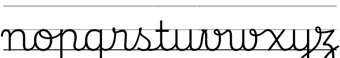 Playwrite PT Guides Regular Font LOWERCASE