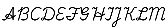 Playwrite TZ Regular Font UPPERCASE