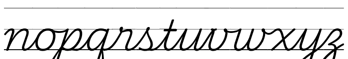 Playwrite US Trad Guides Regular Font LOWERCASE