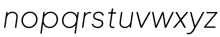 Plus Jakarta Sans 200italic Font LOWERCASE