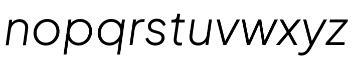 Plus Jakarta Sans 300italic Font LOWERCASE