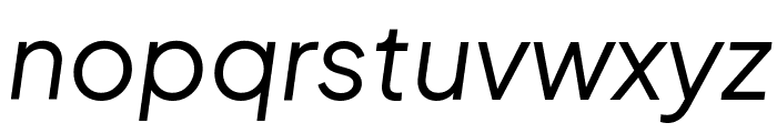 Plus Jakarta Sans Italic Font LOWERCASE